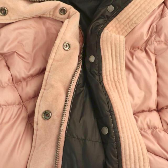 中古】コーチ COACH ダウンコート アウター シープファー S ピンク /CX