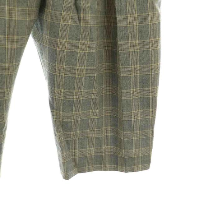 中古】セリーヌ CELINE フィービー期 チェックタックワイドパンツ 38