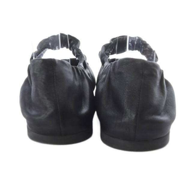 中古】ミュウミュウ miumiu ルーシュ ナッパレザー バレリーナ バレエ