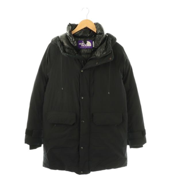 【中古】ノースフェイス パープルレーベル VERTICAL SEROW ダウンジャケット WM ブラック ND2657N /DO ■OS