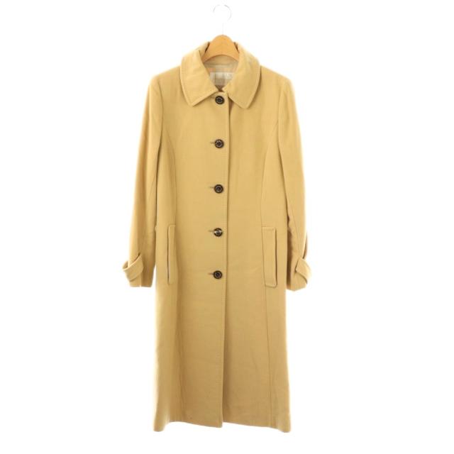 【中古】ハロッズ Harrods カシミヤロングコート 2 ベージュ /DO ■OS レディース