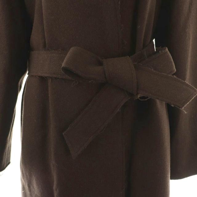 中古】カレンソロジー Curensology ノーカラーコート アウター 茶 /NR  