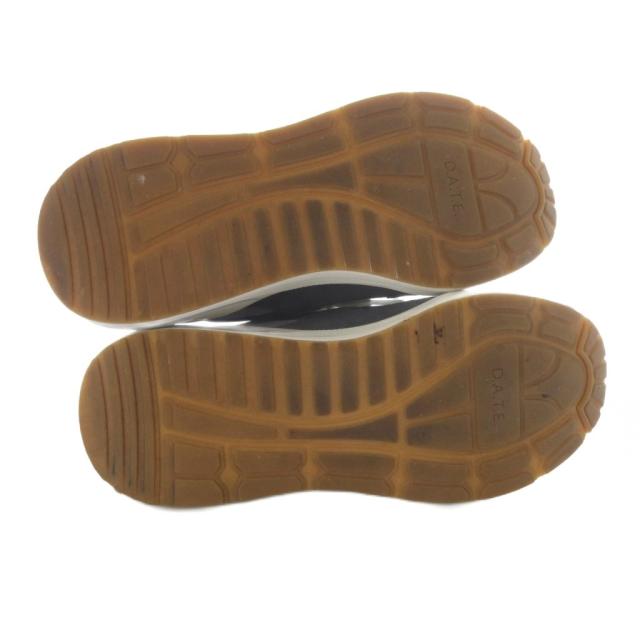 【中古】デイト D.A.T.E. FUGA スニーカー ローカット スエード 23.5cm グレー /YO31 レディース