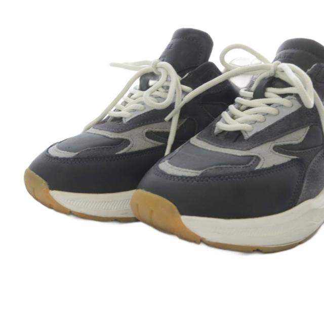 【中古】デイト D.A.T.E. FUGA スニーカー ローカット スエード 23.5cm グレー /YO31 レディース