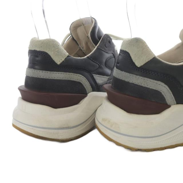 【中古】デイト D.A.T.E. FUGA スニーカー ローカット スエード 23.5cm グレー /YO31 レディース