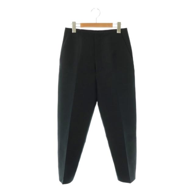 【中古】ドゥロワー Drawer ミカドテーパードパンツ ジッパーフライ ウール シルク混 34 紺 /NR ■OS レディース