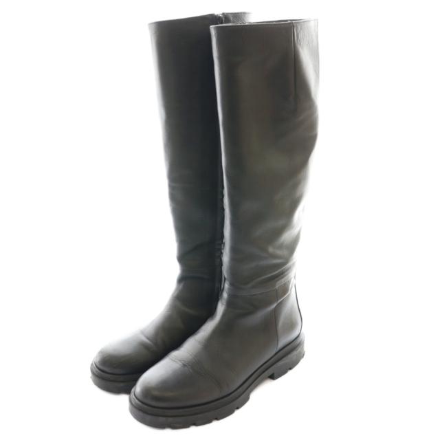【中古】ファビオルスコーニ FABIO RUSCONI ロングブーツ 37 黒 ブラック FU5888 /SS ■OS ■SH レディース