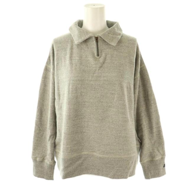 【中古】マディソンブルー MADISONBLUE 25AW HALF ZIPUP SWEAT スウェット ハーフジップ 長袖 S グレー /HK ■OS