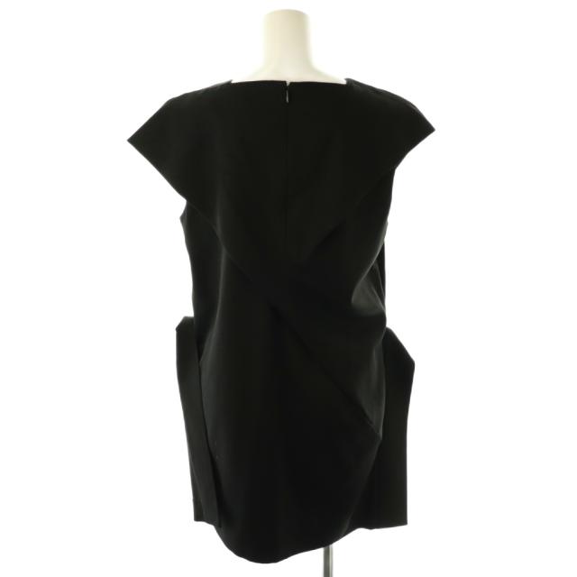 【中古】エンフォルド ENFOLD 25SS archetypeノースリーブプルオーバー チュニック 38 ブラック /ES ■OS_1