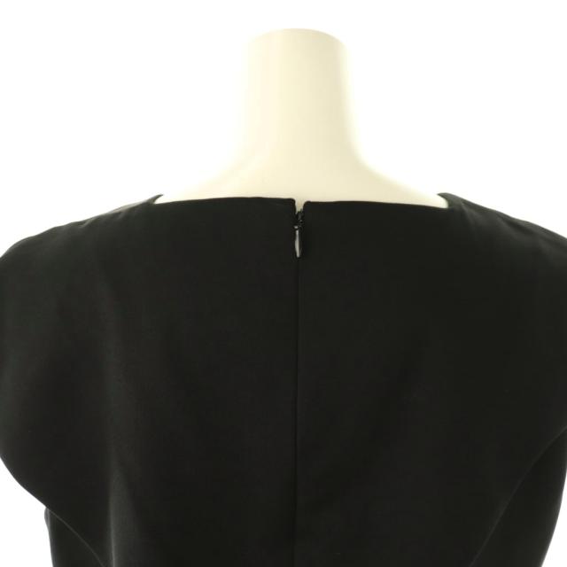 【中古】エンフォルド ENFOLD 25SS archetypeノースリーブプルオーバー チュニック 38 ブラック /ES ■OS_3