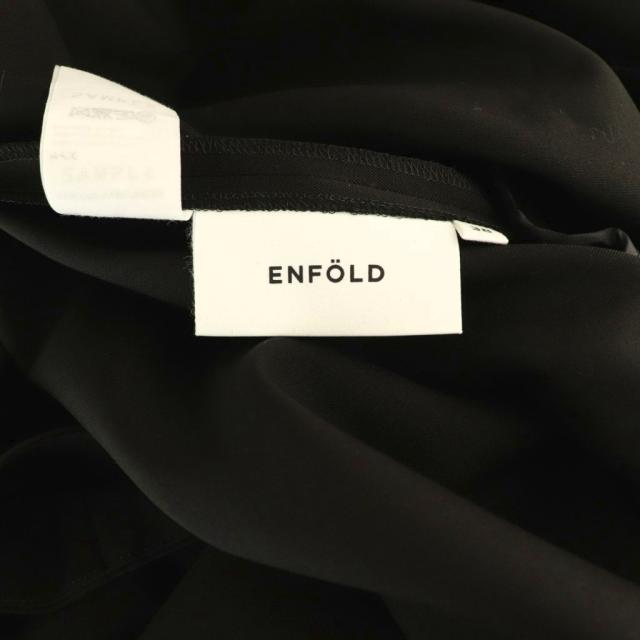 【中古】エンフォルド ENFOLD 25SS archetypeノースリーブプルオーバー チュニック 38 ブラック /ES ■OS_4