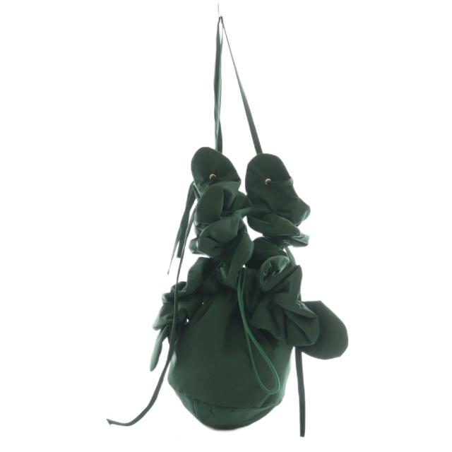 【中古】エンフォルド ENFOLD サンプル品 24AW フラワー バッグ FLOWER BAG ハンド 緑 グリーン /SS ■OS