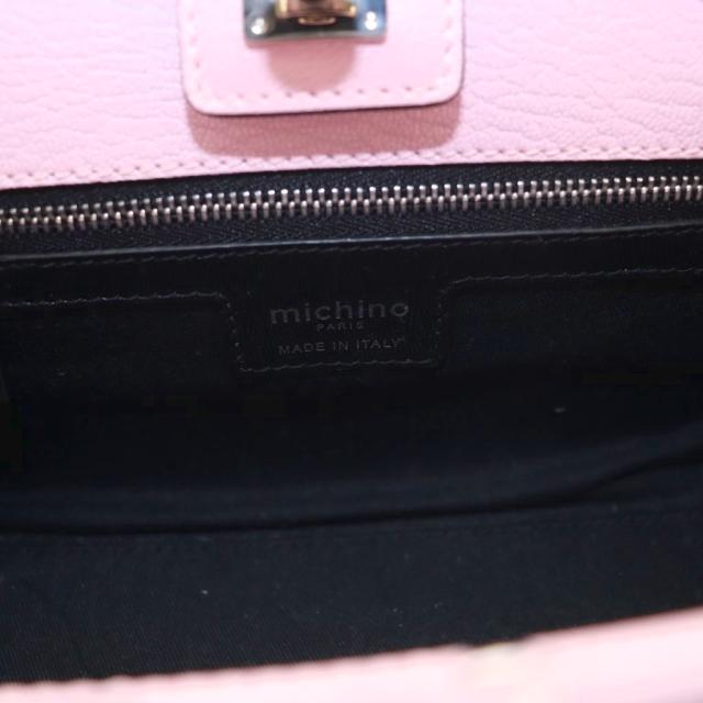 【中古】ミチノパリ michino PARIS OPERA NANO オペラ ナノ 2WAYバッグ ハンド ショルダー レザー ピンク B134 /AQ_6