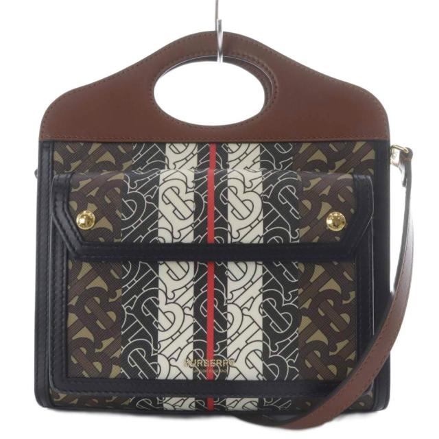 バーバリー モノグラム ストライプ ショルダー  8031748【Bランク】【中古】 BURBERRY】バーバリー『モノグラム ストライプ クロスボディバッグ