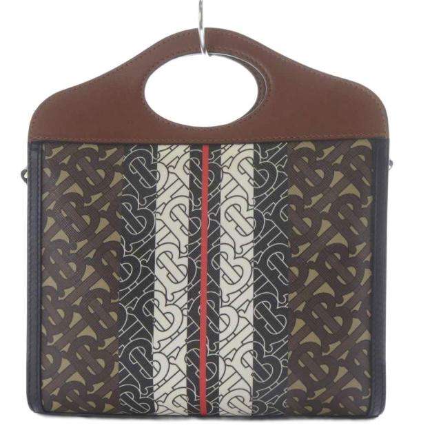 中古】バーバリー BURBERRY TBモノグラム ストライプ ミニポケット  