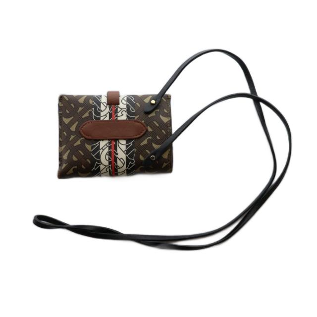 中古】バーバリー BURBERRY TBモノグラムショルダーウォレット 2つ折り