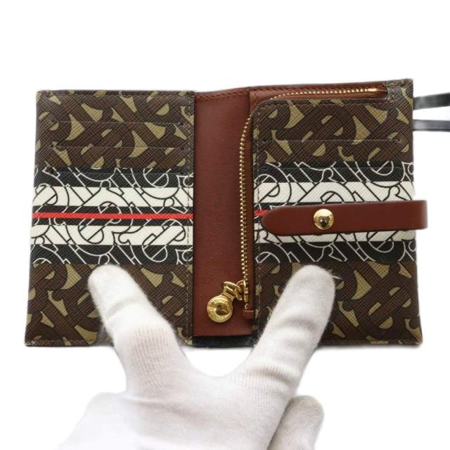 中古】バーバリー BURBERRY TBモノグラムショルダーウォレット 2つ折り