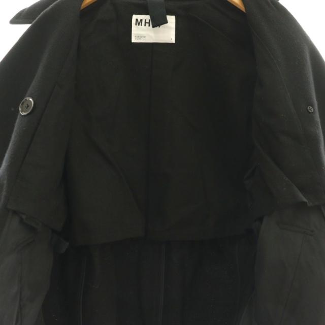 【中古】マーガレットハウエル MHL. 24AW COARSE WOOL MELTON コート ピーコート Pコート アウター 1 ブラック_2