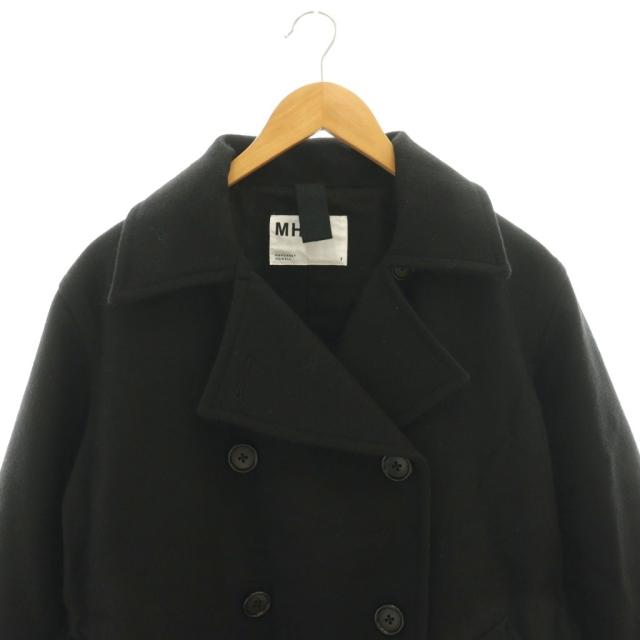 【中古】マーガレットハウエル MHL. 24AW COARSE WOOL MELTON コート ピーコート Pコート アウター 1 ブラック_3
