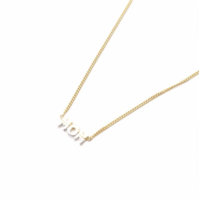【中古】マリアブラック MARIA BLACK SV 925 Mom Necklace ネックレス ゴールド色 シルバー /SR ■SH レディース