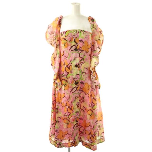 【中古】未使用品 レジーナピョウ REJINA PYO Kirsty Dress ワンピース ロング 8 ピンク マルチカラー レディース