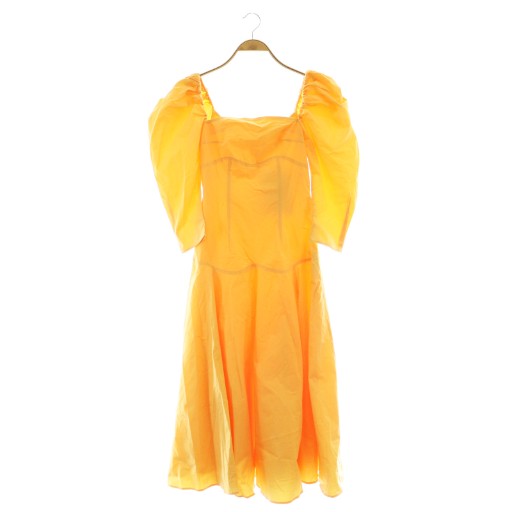 【中古】未使用品 レジーナピョウ REJINA PYO Celeste Dress ワンピース ロング 6 オレンジ /DF ■OS レディース