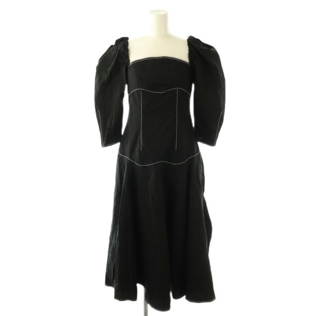 【中古】未使用品 レジーナピョウ REJINA PYO Celeste Dress ワンピース ロング 6 ブラック /HK ■OS レディース