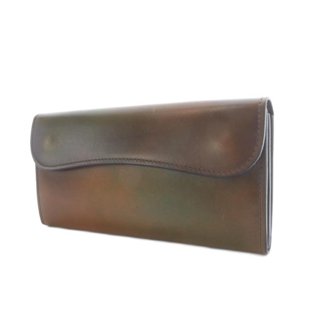 【中古】ワイルドスワンズ WILDSWANS WAVE スフマートレザー 長財布 ブラウン /YO25 ■AD メンズ_5