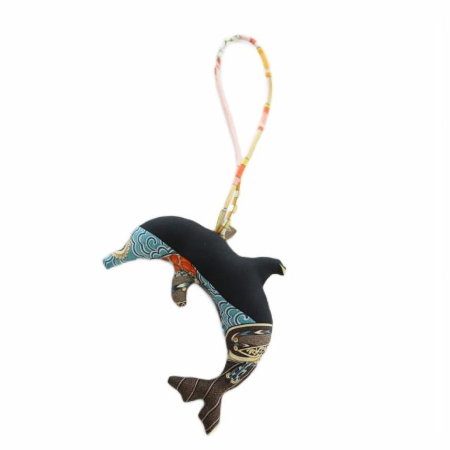 【中古】エルメス HERMES プティアッシュ バッグチャーム ドルフィン シルク マルチカラー /MI ■OS ■OH レディース
