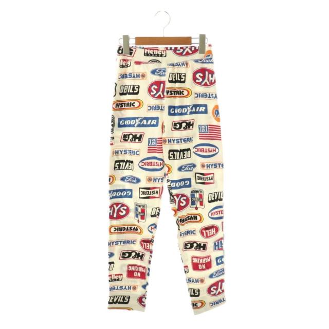 【中古】未使用品 ヒステリックグラマー 23AW HYSTERIC MOTOR柄 スウェットパンツ F ホワイト マルチカラー /DO