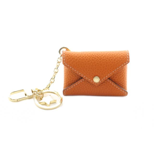 【中古】ボナベンチュラ スターキーホルダー キーホルダー バッグチャーム レザー オレンジ /MI ■OS レディース