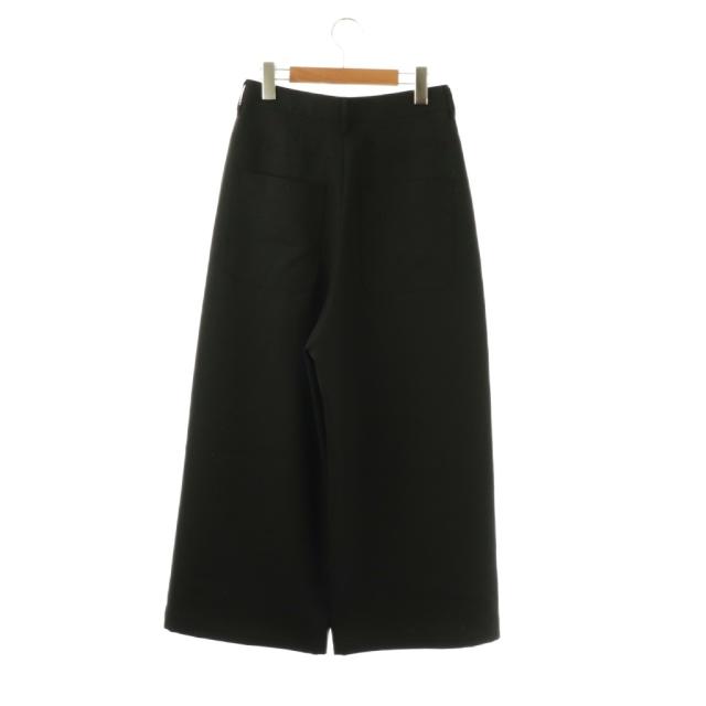 【中古】エンフォルド ENFOLD 26SS WIDE TROUSERS パンツ ワイド 38 ブラック /HK ■OS レディース_1