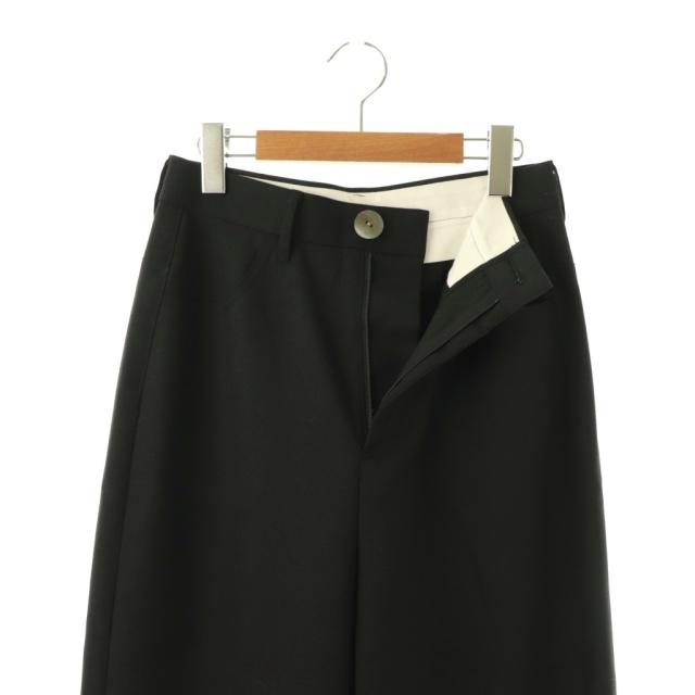 【中古】エンフォルド ENFOLD 26SS WIDE TROUSERS パンツ ワイド 38 ブラック /HK ■OS レディース_3