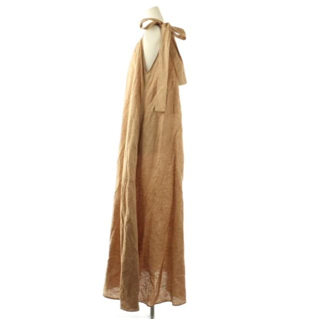 【中古】マイラン MYLAN One Shoulder Ribbon Dress ワンピース ロング ワンショルダー F ベージュ /HK ■OS_2