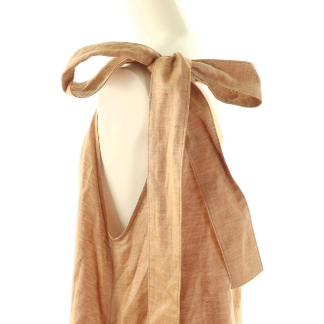 【中古】マイラン MYLAN One Shoulder Ribbon Dress ワンピース ロング ワンショルダー F ベージュ /HK ■OS_4
