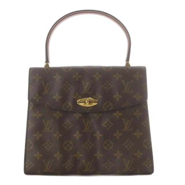 【中古】ルイヴィトン LOUIS VUITTON モノグラム マルゼルブ トップハンドル ハンドバッグ ブラウン M51379