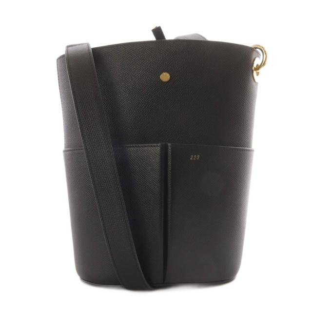 【中古】アールエスヴイピー パリ RSVP Paris LOW FIVE ショルダーバッグ ワンショルダー 斜め掛け レザー ブラック