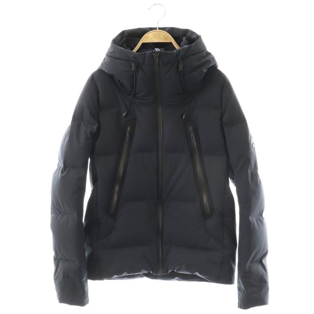 【中古】デサント DESCENTE MIZUSAWA DOWN MOUNTAINEER ジャケット ダウン ジップアップ アウター S 紺