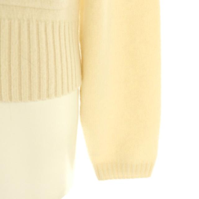 【中古】グッチ GUCCI GGロゴチェーン装飾カシミヤニット セーター XS オフホワイト 662179 /DO ■OS レディース