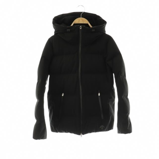 【中古】デサント DESCENTE 水沢ダウン ジャケット フードジャケット アウター M ブラック /DF ■OS レディース