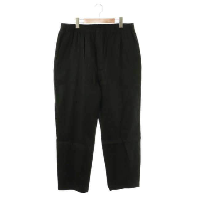 【中古】ロンハーマン Ron Herman リネン イージーパンツ テーパード XL ブラック /HK ■OS ■AD メンズ