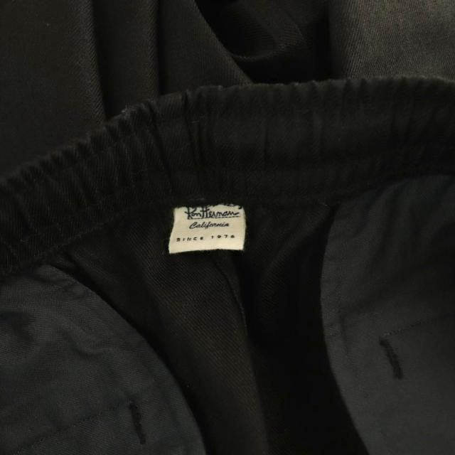 【中古】ロンハーマン Ron Herman リネン イージーパンツ テーパード XL ブラック /HK ■OS ■AD メンズ