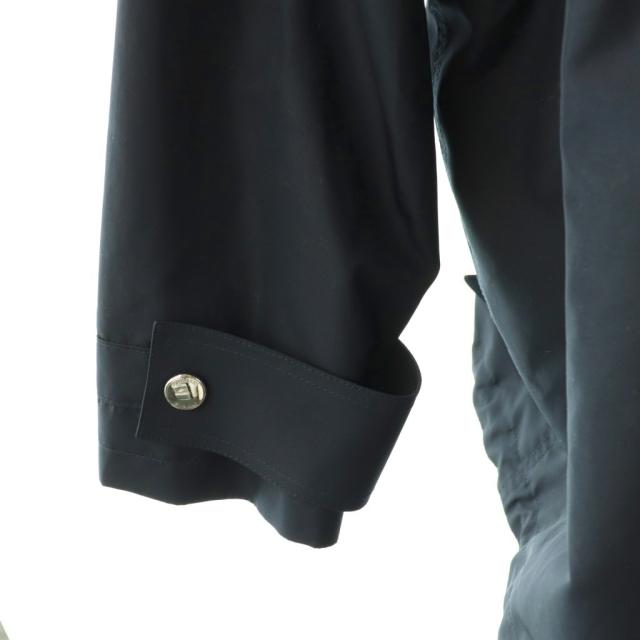 【中古】バーバリー BURBERRY ニット切替フーデッドメタルボタンジャケット 34 ネイビー /DO ■OS レディース_5
