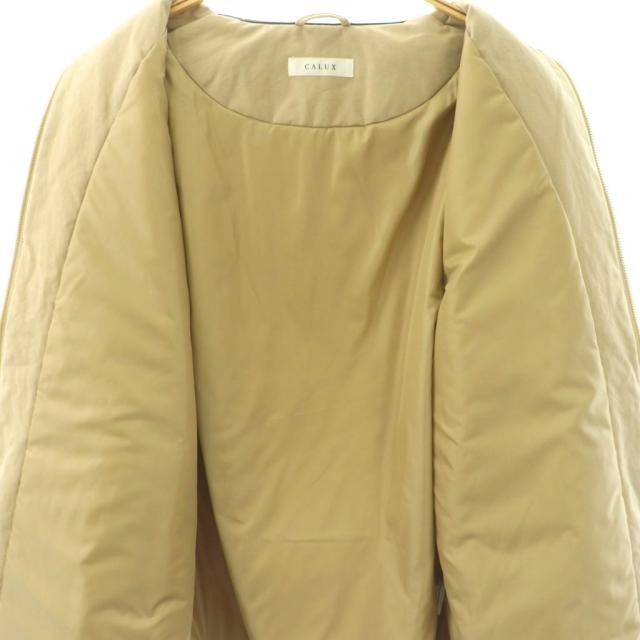 【中古】キャラクス CALUX 25SS ZIP UP ジャケット 中綿 ジップアップ F ベージュ /HK ■OS レディース_2