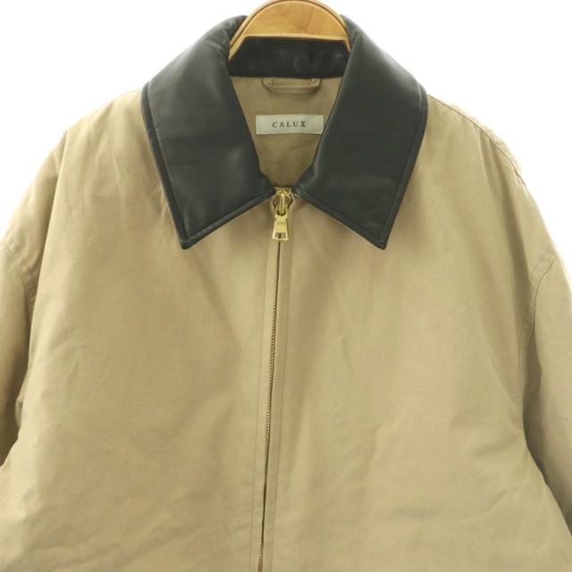 【中古】キャラクス CALUX 25SS ZIP UP ジャケット 中綿 ジップアップ F ベージュ /HK ■OS レディース_3