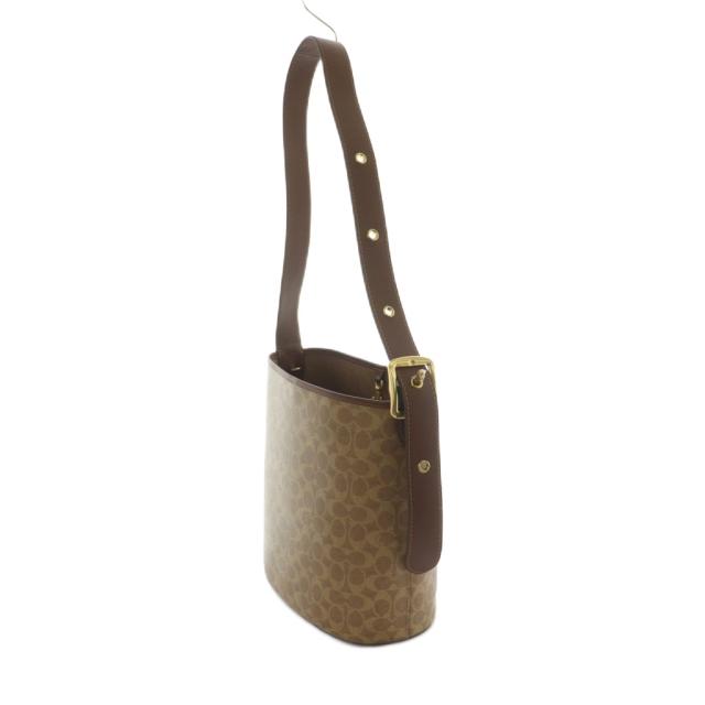 【中古】コーチ COACH シグネチャー キャンバス バケットバッグ ショルダーバッグ 茶 CCT55 /MI ■OS ■SH レディース_2