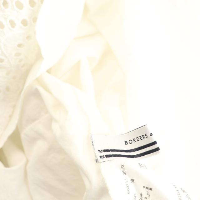 【中古】ボーダーズアットバルコニー BORDERS at BALCONY LACE DRESS ワンピース ロング 半袖 38 ホワイト /HK