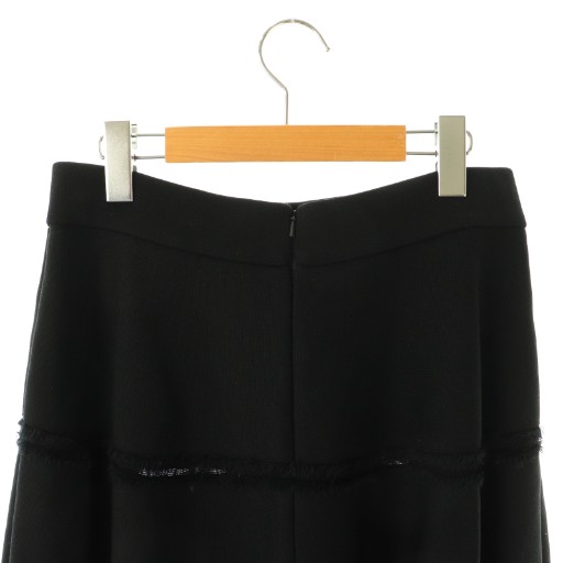 【中古】フォクシー ブティック FOXEY BOUTIQUE 43274 KNIT SKIRT RONDO ニットスカート ロング フレア 40 黒_4