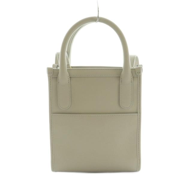 【中古】トムブラウン VERTICAL MINI TOTE IN SMOOTH CALF ショルダーバッグ レザー オフホワイト FAP466A-L0134