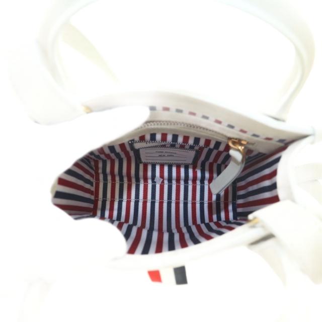 【中古】トムブラウン VERTICAL MINI TOTE IN SMOOTH CALF ショルダーバッグ レザー オフホワイト FAP466A-L0134